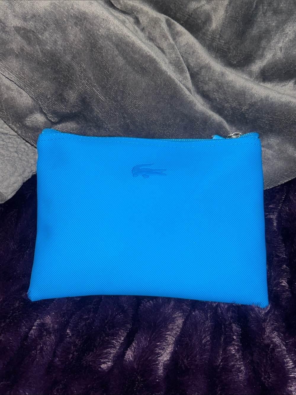 Lacoste Bright Blue Travel Zip Pouch